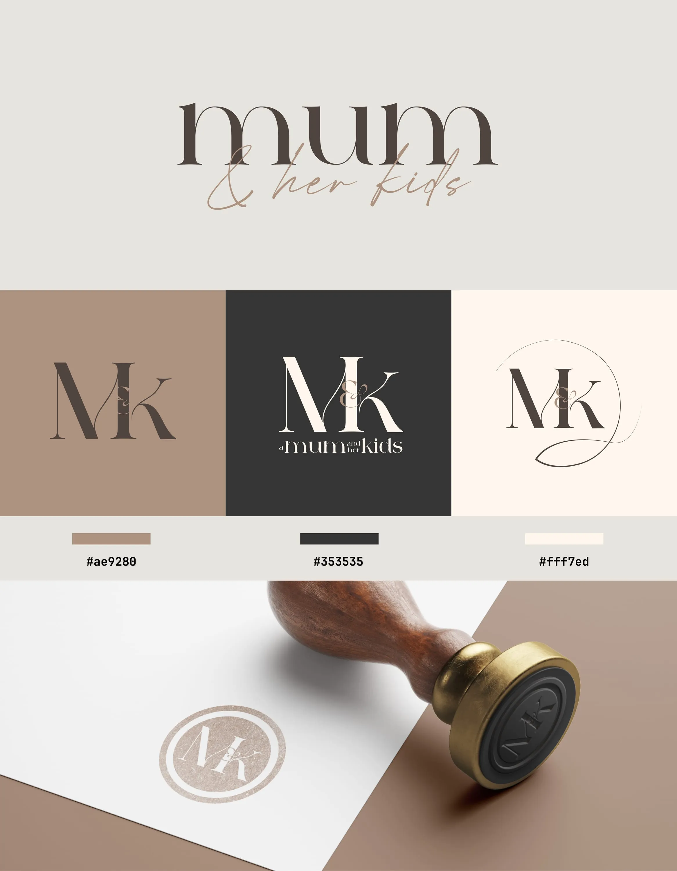 A Mum & her Kids: Logo