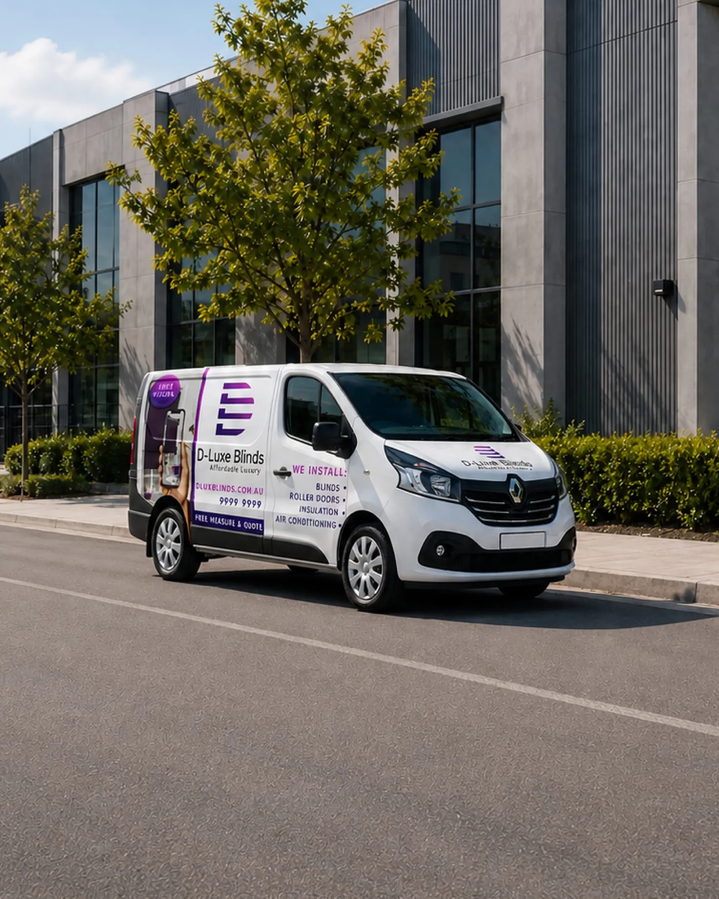 D-Luxe Blinds: Vehicle Livery