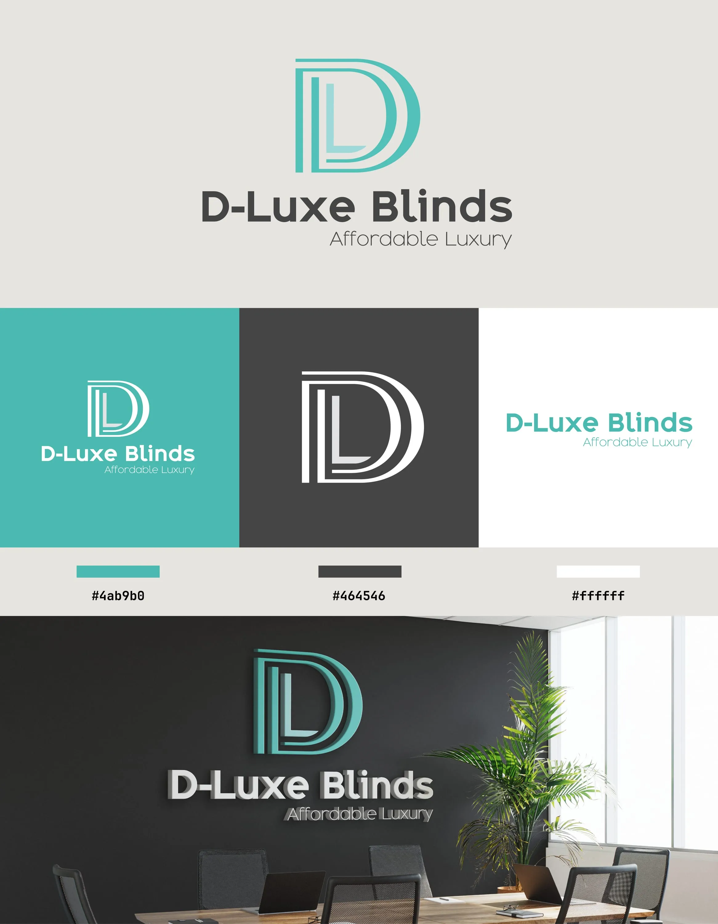 D-Luxe Blinds: Logo