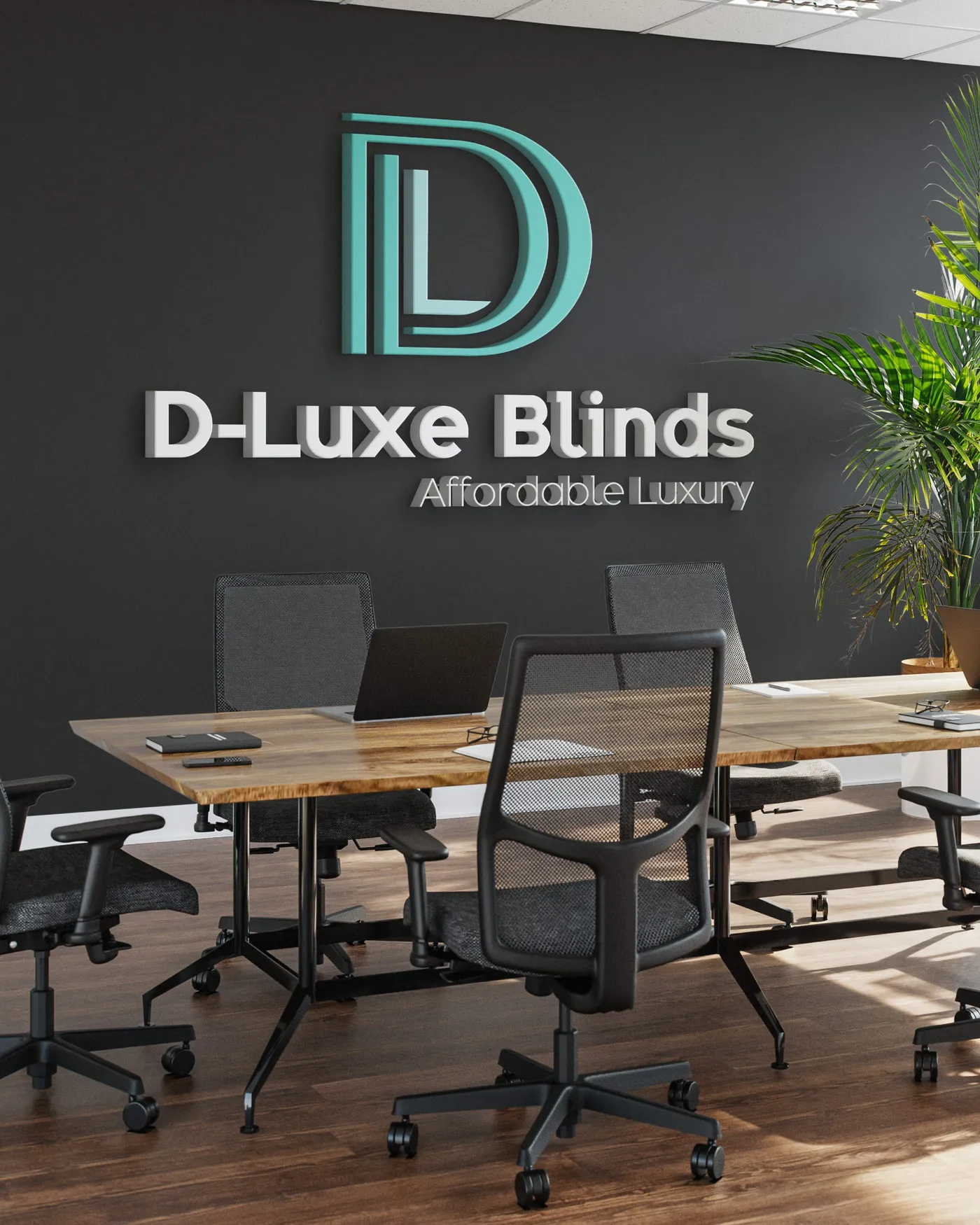 D-Luxe Blinds: Logo