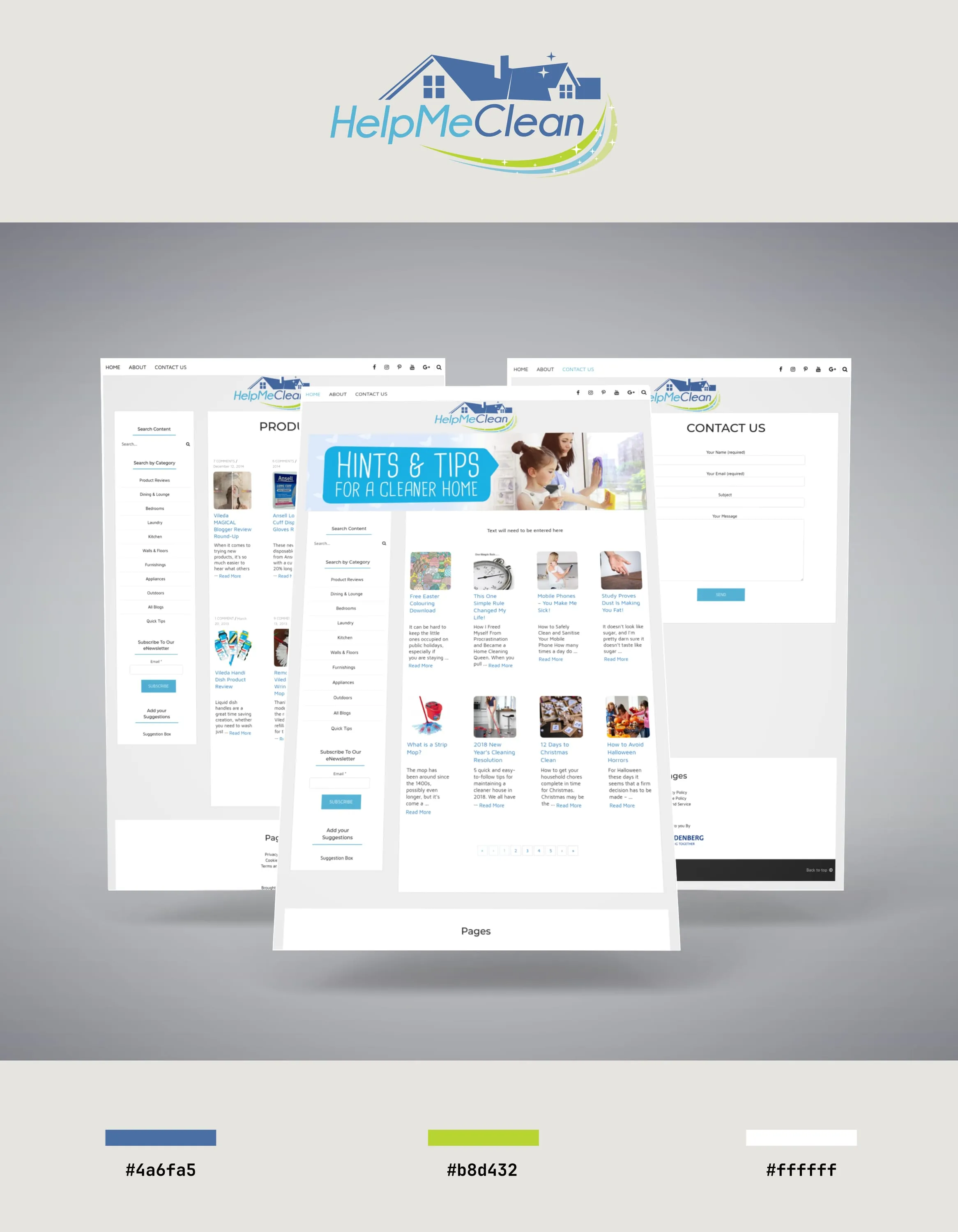 Help Me Clean: Website
